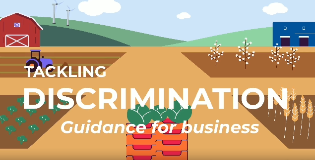 A screenshot of the discrimination toolkit explainer video