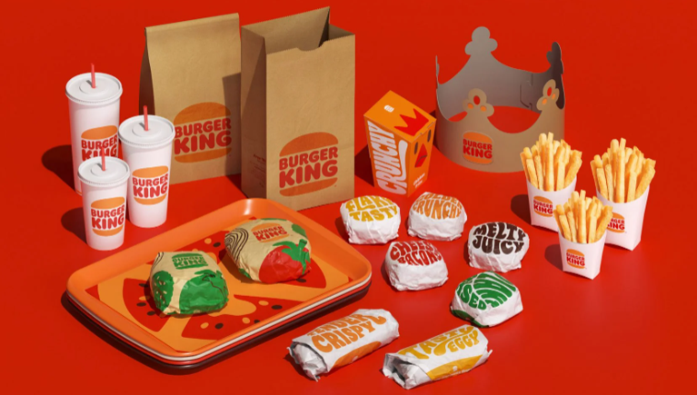 An image of Burger King packaging